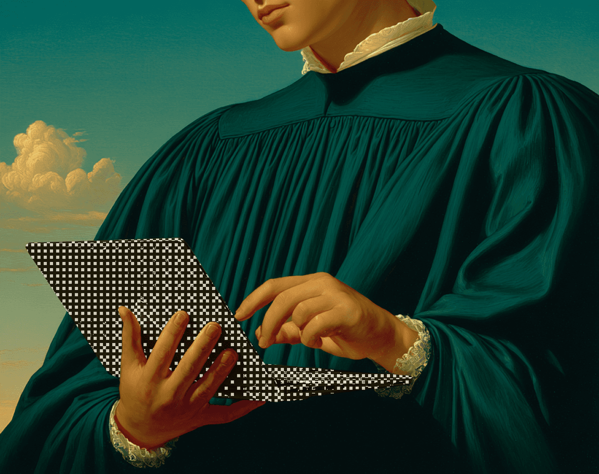 Scholar with laptop